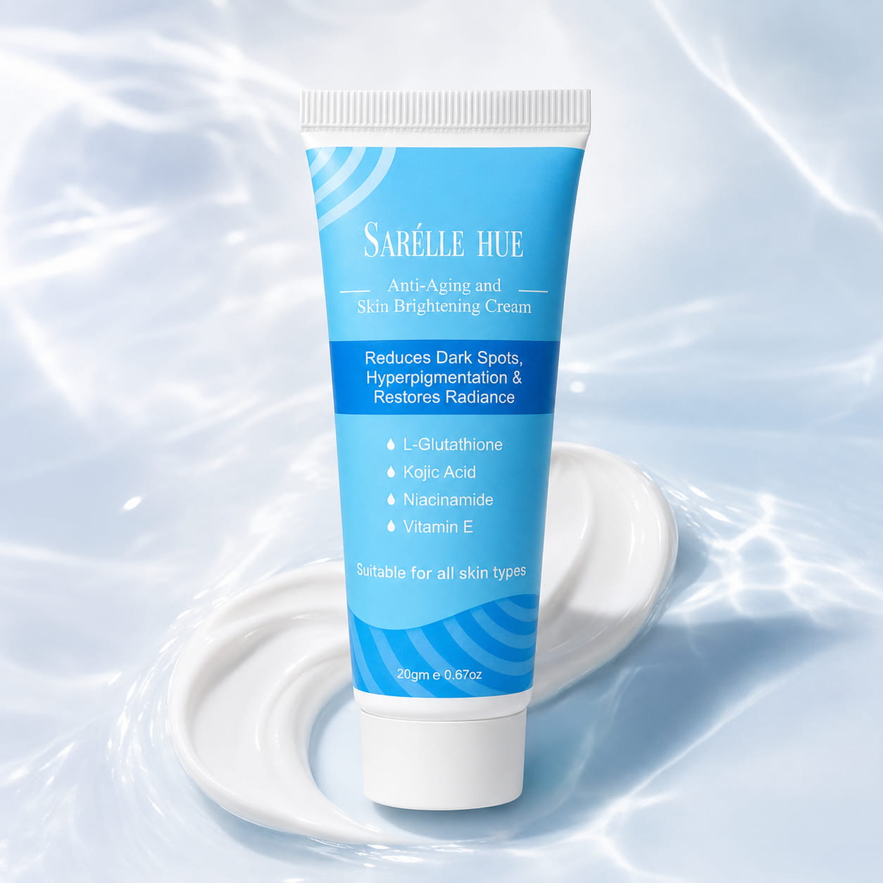 Sarelle Hue Brightening Cream night routine