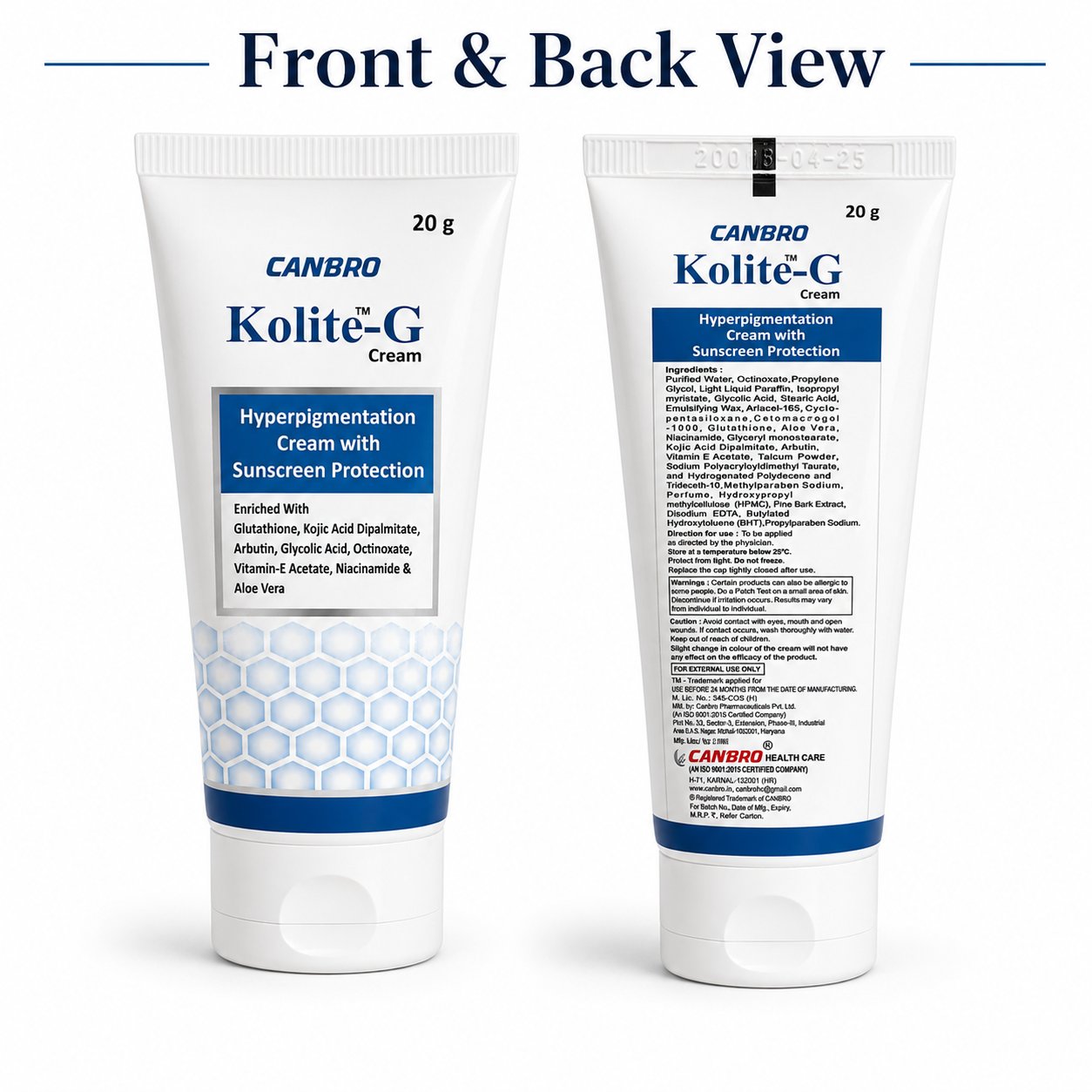 Front and back